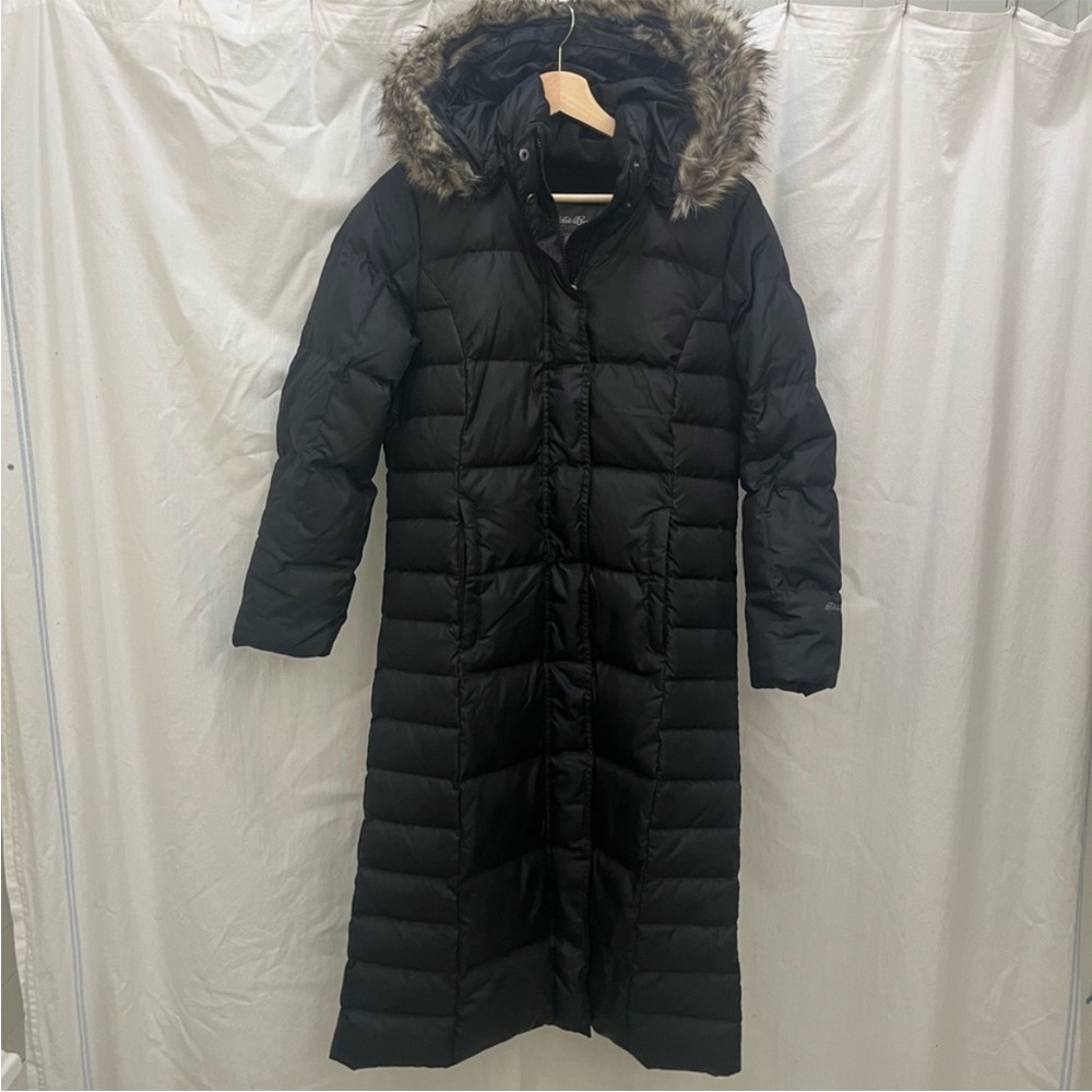 Eddie Bauer Lodge Down Long Duffel Puffer Coat